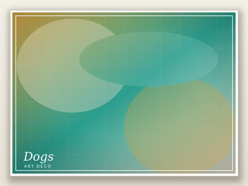 Dogs Art Deco 1