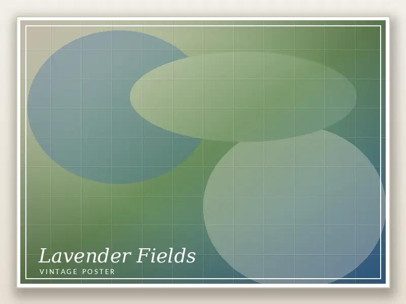 Lavender Fields Vintage Poster 2