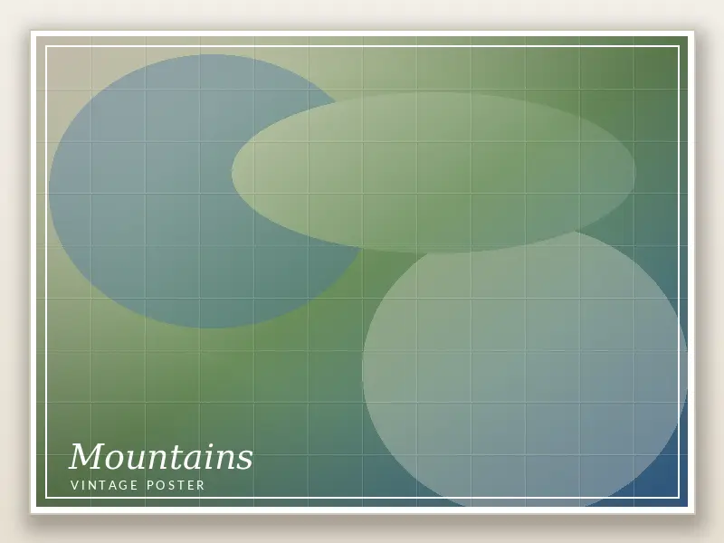 Mountain Vintage Poster Study 1